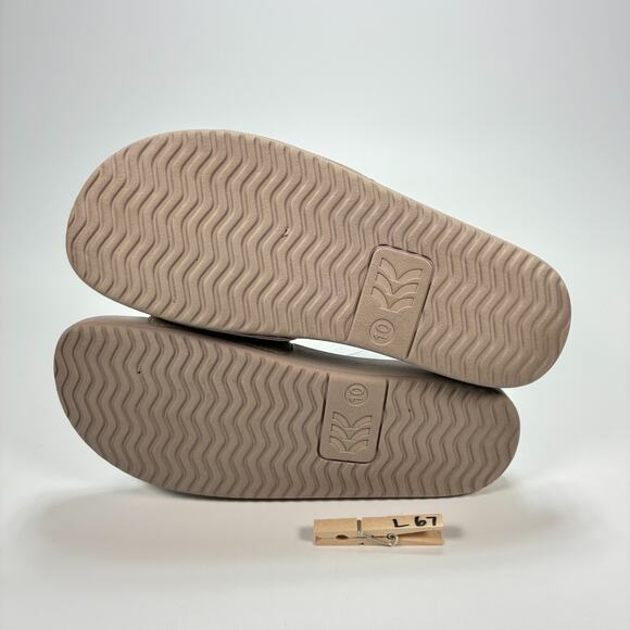 All In Motion Slide Sandals Taupe Brown Slip On Pool Beach Shoes Women's Size 10 - Picture 9 of 9